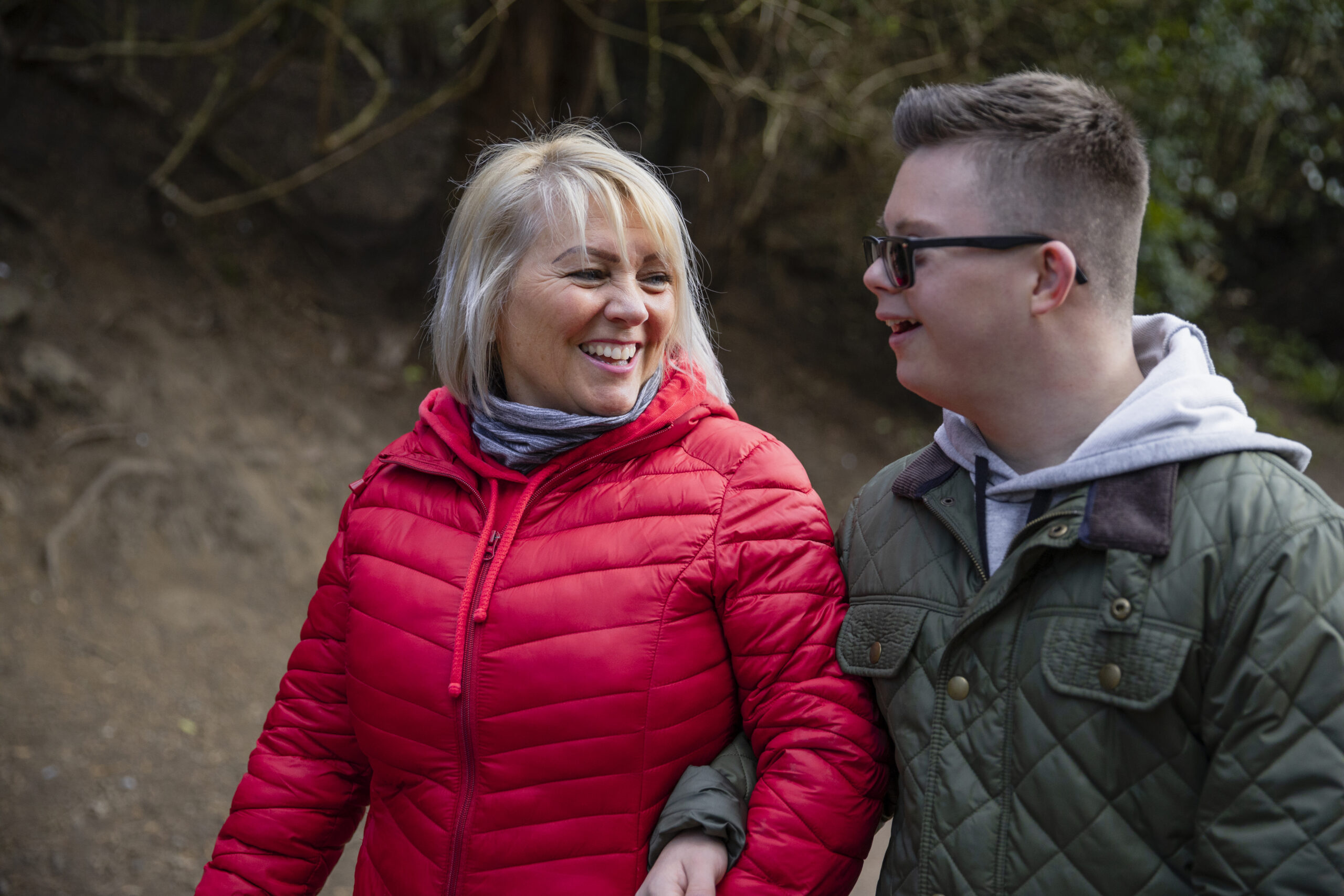 Mother and Son on a Walk
